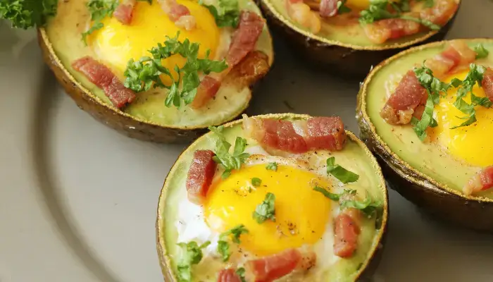 Avocado Bacon Chicken Salad Boats