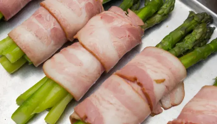 Bacon-Wrapped Asparagus Bundles Air Fryer Keto
