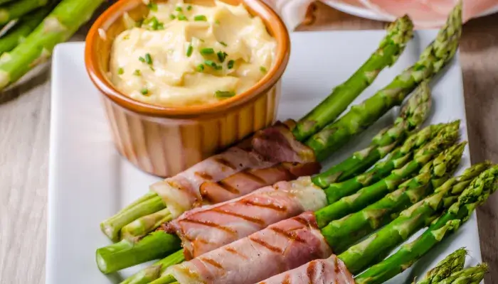 Bacon-Wrapped Asparagus Bundles Air Fryer Keto