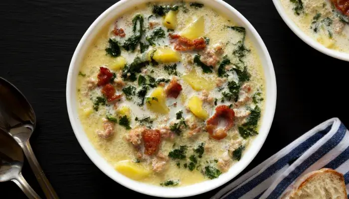 Creamy Zuppa Toscana Soup Low Carb One Pot Meal