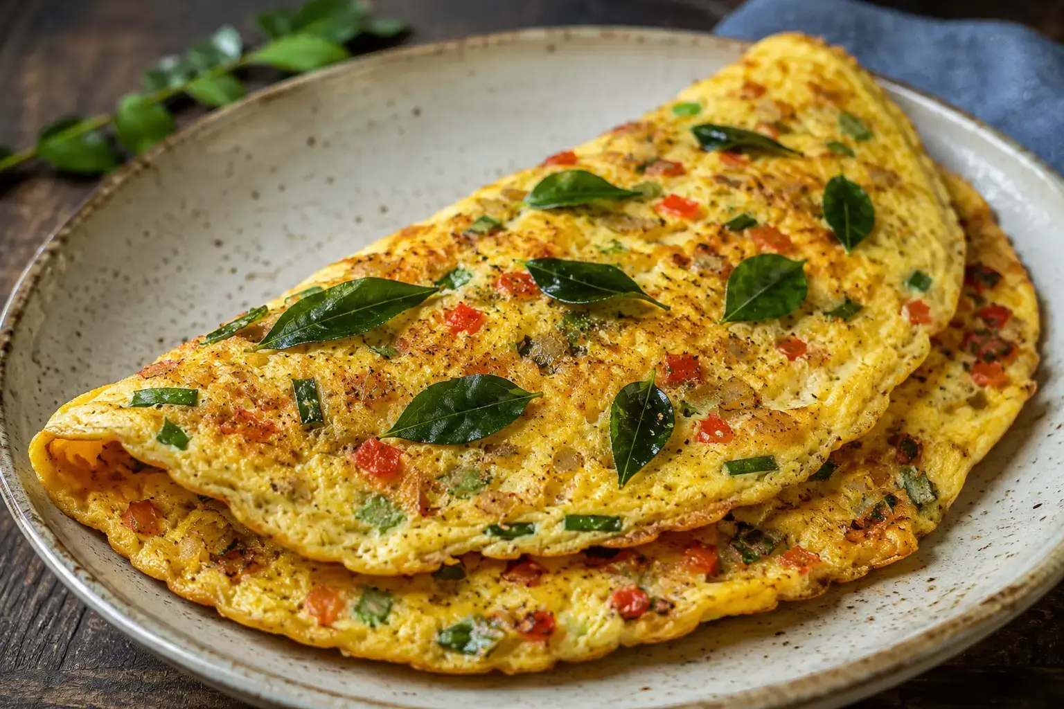 Curry Leaf Masala Omelette Recipe