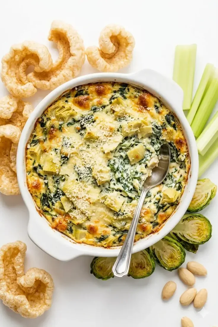 Easy Low-Carb Keto Spinach Artichoke Dip