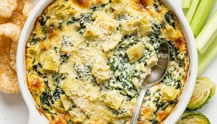 Easy Low-Carb Keto Spinach Artichoke Dip