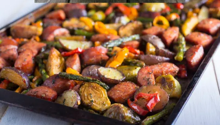 Italian Sausage Broccoli Rabe Sheet Pan Keto Meal