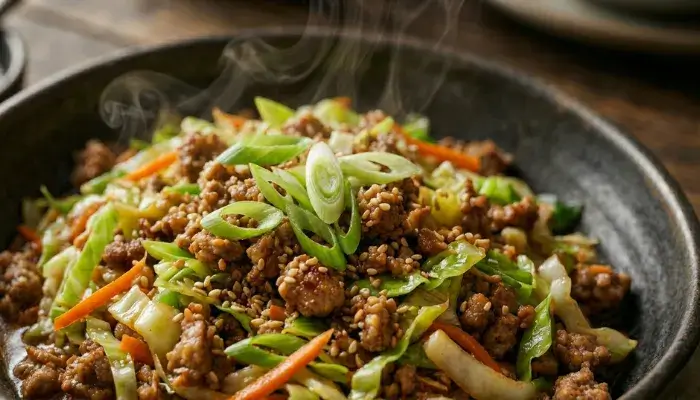 Keto Egg Roll in a Bowl Easy One-Pot Pork Dinner