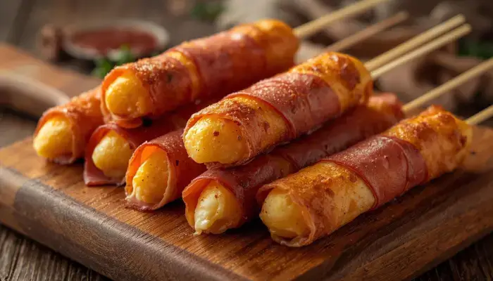Prosciutto-Wrapped Mozzarella Sticks