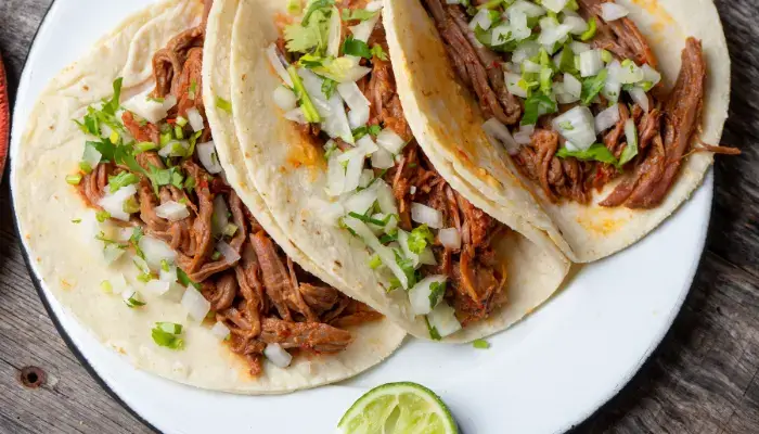 Smoky Beef Barbacoa Keto Slow Cooker Tacos Meal