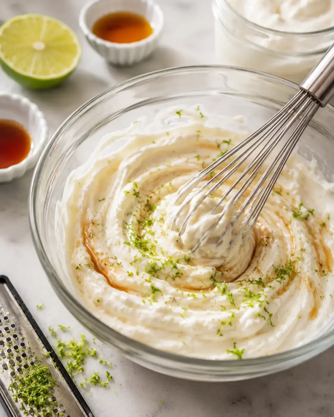 Step 1 Make the Lime-Coconut Cream