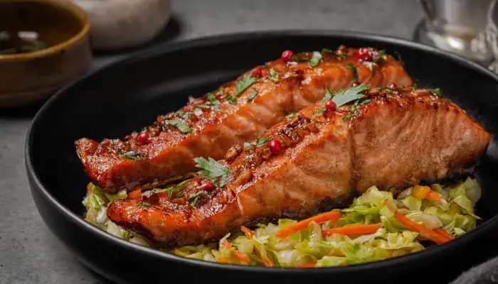 Honey Garlic Glazed Salmon Recipe