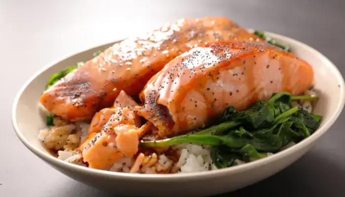 Easy Teriyaki Salmon Rice Bowl Recipe