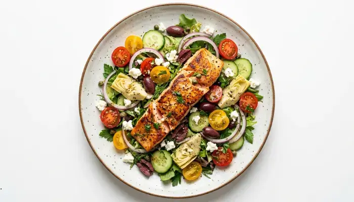Mediterranean Salmon Salad